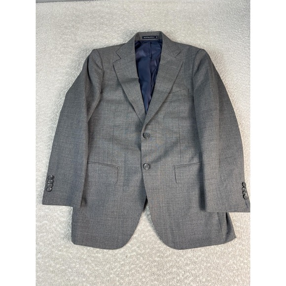 Suitsupply Blazer Mens 36* Gray Pure Wool Suit Jacket Vitale Barberis Canonico